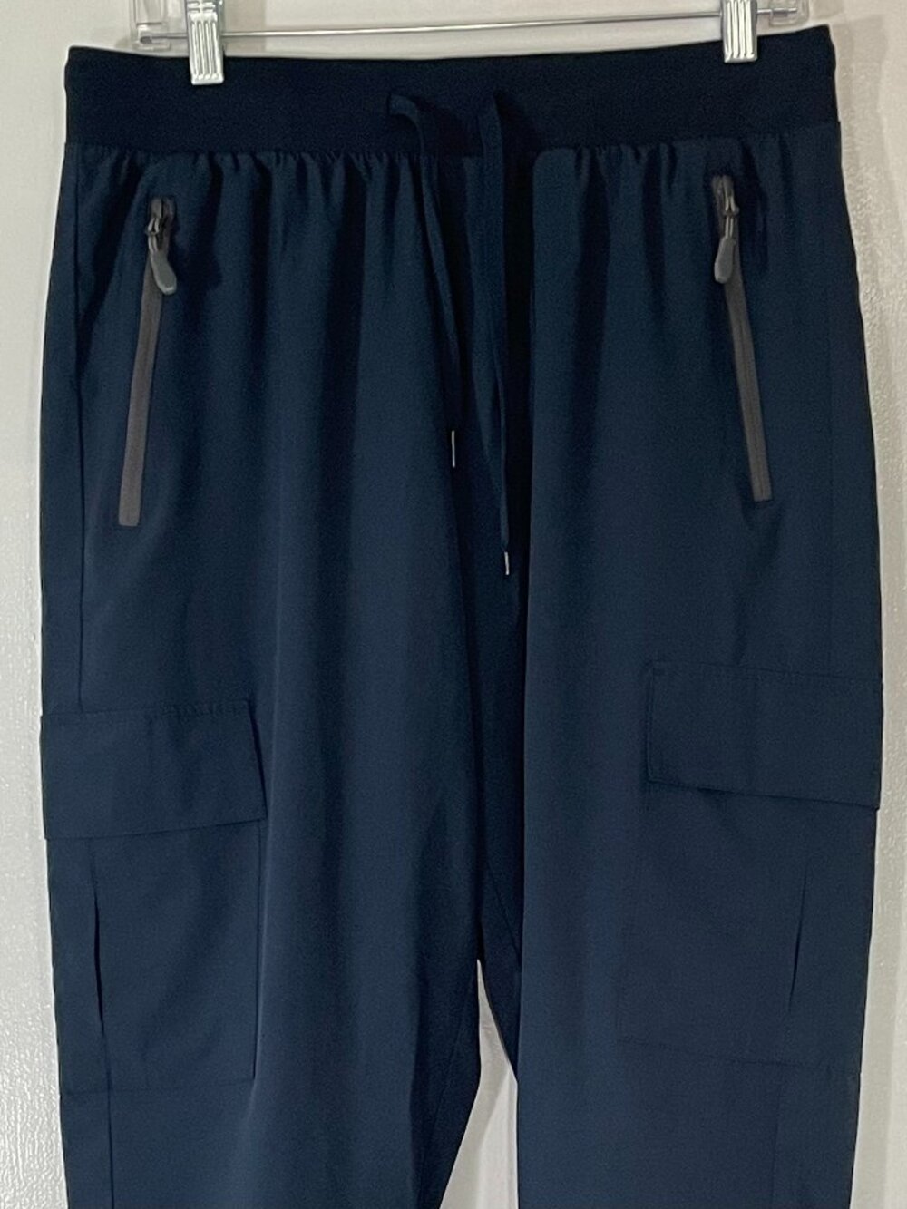Libin Women’s Navy Blue Athleisure Jogger Pants Size Large Polyester Excellent